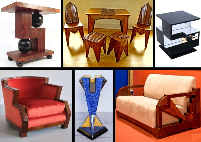 International Art Deco Cubist Furniture